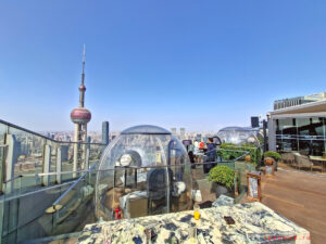 Панорама с открытой площадки бара Flair rooftop