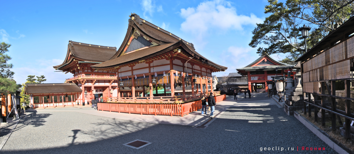 Панорама Fushimi inari shrine