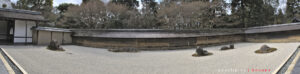 Панорама сада камней Ryoan-ji-