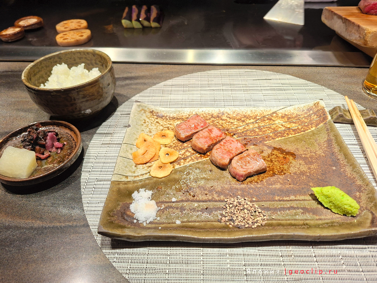 Приготовленное мясо Кобе Приготовленное мясо Кобе
